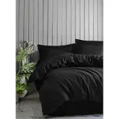 L'essentiel Maison , Dama- CTN3657, Noir, couettes, 100% satin de coton