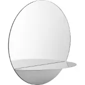 Normann Copenhagen Miroir Horizon rond en inox
