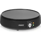 Princess Deluxe Crêpière voyant lumineux, revêtement anti-adhésif noir