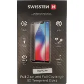 Swissten Verre 3D à colle intégrale ultra-durable (Apple iPhone X, Apple iPhone XS), Téléphone portable : film de protection, Noir