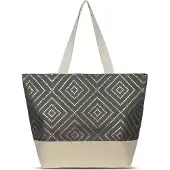 Normani Sac de plage 'Nika' beige / or / anthracite