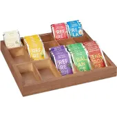 Relaxdays Boîte de tri, Accessoires de thé, Marron