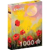 Enjoy Puzzle 1000 pièces Enjoy – Coquelicots à la lumière de la lune