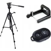 Fancier tripod 4in1 high tripod remote control selfie phone holder