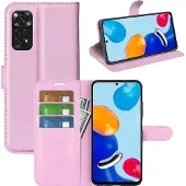 Screen Guard Professional Housse cuir Xiaomi Redmi Note 11 Leather Guard (Xiaomi Redmi Note 11), Coque pour téléphone portable, Rose