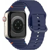 Cover-Discount Apple Watch 42/41/40mm - Bracelet sport en silicone de remplacement (Silicone), Sangles de montre, Bleu