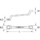 Ks Tools 517.1563 Tweezijdige ringsleutel