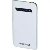 Q-CONNECT Chargeur Powerbank (3000 mAh, 11.10 Wh), Chargeur de secours, Blanc, Gris