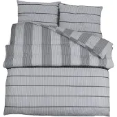 vidaXL Ensemble de literie Gris 225x220 cm coton