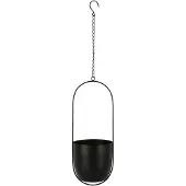 House Nordic Jardinière suspendue en métal noir - Celle