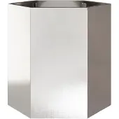 vidaXL Jardinière hexagone 46x40x45 cm acier inoxydable