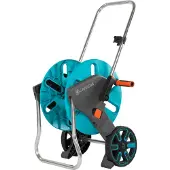 Gardena CleverRoll M 18511-20 gris turquoise orange Dévidoir de tuyau sur roues nu