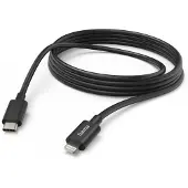 Hama Câble de charge, USB-C - Lightning, 3 m, noir