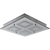 Näve LED plafonnier "Mirror" - Matière : miroir métallique avec cristaux - Couleur : chrome ; 1223942