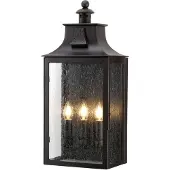 Elstead Lighting Applique d'extérieur Balmoral, bronze vieilli, 3xE14x60W, métal, dimensions : 61,5 x 27,7 x 17 cm, IP44, Elstead