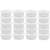 Creativ Company Moule en plastique Boîte avec couvercle 125 ml, 20 pièces (8.40 cm, 0.13 l, 20x)