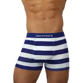 Normani Boxers bleu marine / blanc