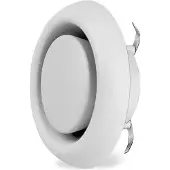Helios Soupape à plaque en plastique - Soupape d'échappement 125 mm KTVA 125