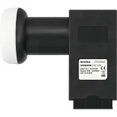Opticum Large bande (Twin LNB, 40mm), Tête universelle, Noir