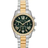 Michael Kors Montre Femme - - Lexington - Acier Inoxydable - 38 mm - Résistance 10 ATM