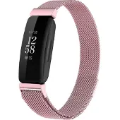 Cover-Discount Fitbit Inspire 2 - Bracelet milanais rose (Acier inoxydable), Sangles de montre, Rose