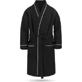 Normani Peignoir court noir / blanc