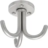 Simausrom Crochet triple Canis pivotant, hauteur 67 mm, inox brossé
