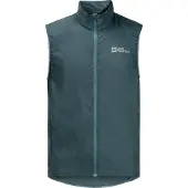 Jack Wolfskin Gravex Wind Vest Vert,Gris S Homme
