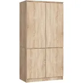 Akord Armoire 4 Portes Chêne Sonoma 90X51X180