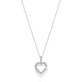 Jette Kette SWING HEART, (Argent 925, 45 cm)