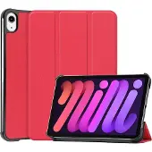 Cover-Discount iPad mini 6 - Étui Smart à trois volets rouge (Apple iPad mini 2021), Étui pour tablette, Rouge