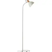 Brilliant Lampadaire vert clair Erena | interrupteur à pied | tête pivotante | hauteur 150cm | métal/bois | 1x E27 max. 40W