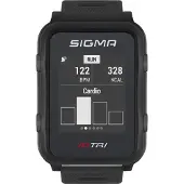 Sigma montre de fitness "iD TRI", noir, set