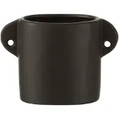 J-Line Pot renaissance ceramique noir
