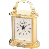 Seiko QHE109G Horloge de bureau Réveil doré