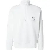 Armani Exchange pour homme. XM000370AF10818U0009 Sweat-shirt Casual blanc (XS), Casuel, Coton, Manche longue
