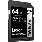 Lexar 1667x Sd Ush-ii 64gb Memory Card Noir