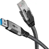 Goobay S/FTP Cat 6 - 5 mètres - Noir -