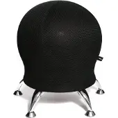 Topstar Tabouret Sitness 5, avec ballon de gymnastique intégré, capacité de charge jusqu'à 110 kg, noir