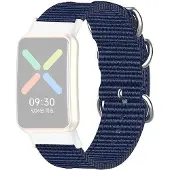 Cover-Discount OPPO Watch Free - Bracelet de remplacement en nylon bleu (Nylon), Sangles de montre, Bleu