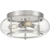 QUOIZEL Plafonnier Elstead Trilogy E27 triple 18 cm nickel brossé