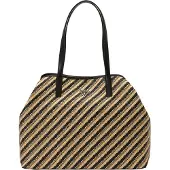 GUESS Sac à main Shopper Vikky II Large naturel/noir : noir Couleur : noir