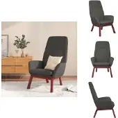 vidaXL Fauteuil Relax Tissu gris foncé - Fauteuil