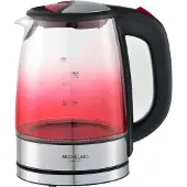 Michelino Bouilloire en verre 1,7 litre LED rouge 74342