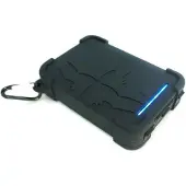 IBattz Powerbank BattSTation Tough Pro 12000 mAh Juodas (IB-PWB-BLK-A2) (12000 mAh, 44.40 Wh), Chargeur de secours, Argent, Noir