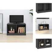 vidaXL Meuble TV Gris 70x33x42 cm Pin massif - Meubles TV