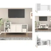 vidaXL Armoire TV Blanc 100x35x55 cm Bois composite - Meuble TV