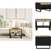 vidaXL Table basse 55x50x40 cm Vieux bois massif - Tables basses
