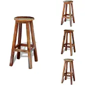 vidaXL Tabouret de bar en bois - Tabouret de bar