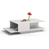Top E Shop Table basse CUIFEN – blanc mat